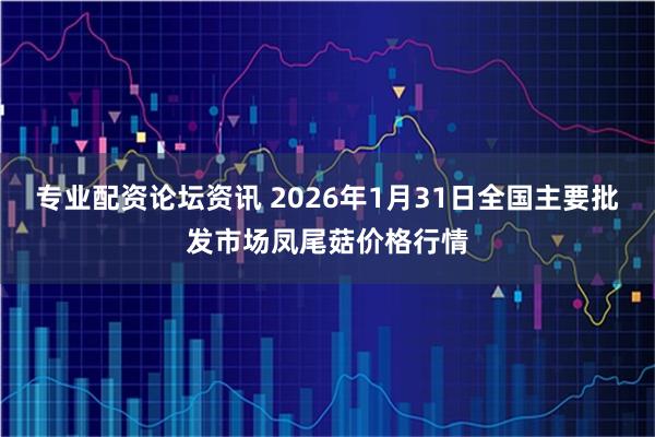 专业配资论坛资讯 2026年1月31日全国主要批发市场凤尾菇价格行情